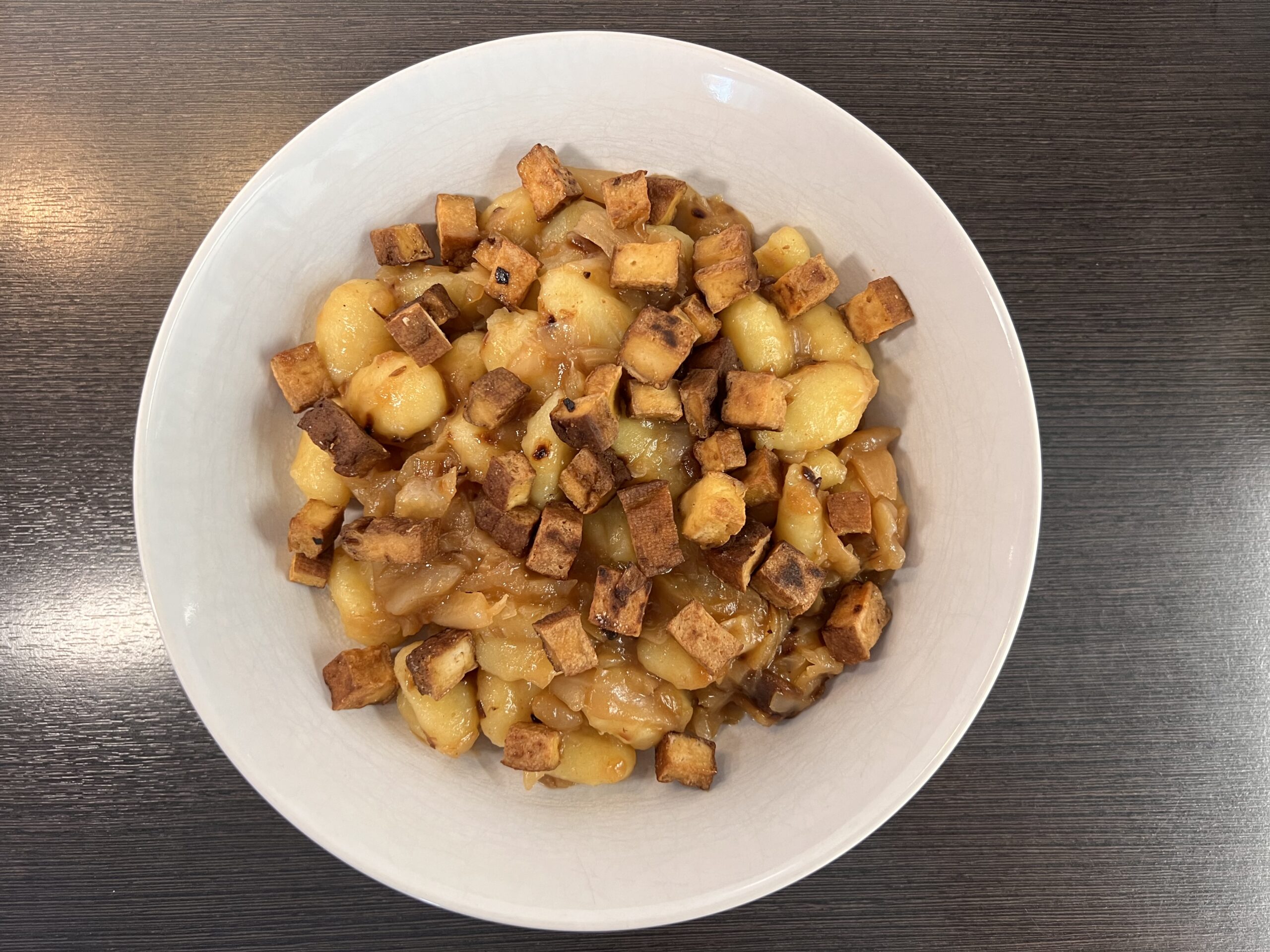Gnocchi se zelím a tofu
